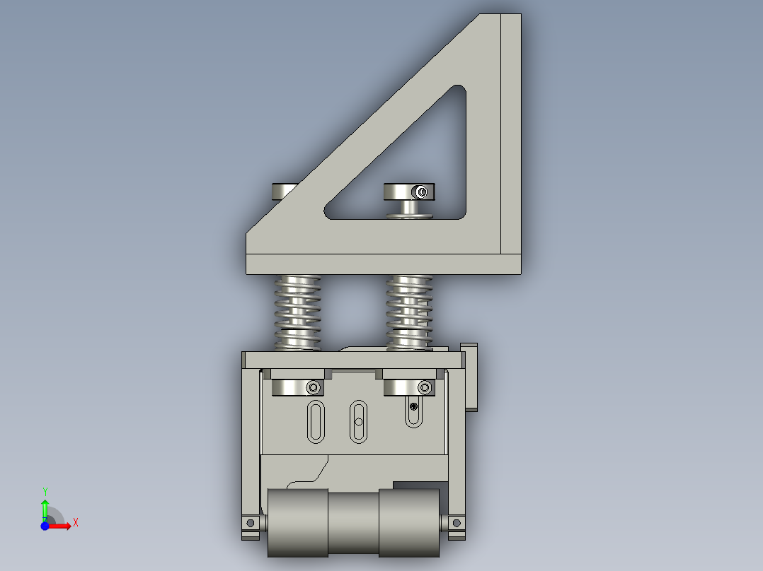 压轮喷码组件前视图
