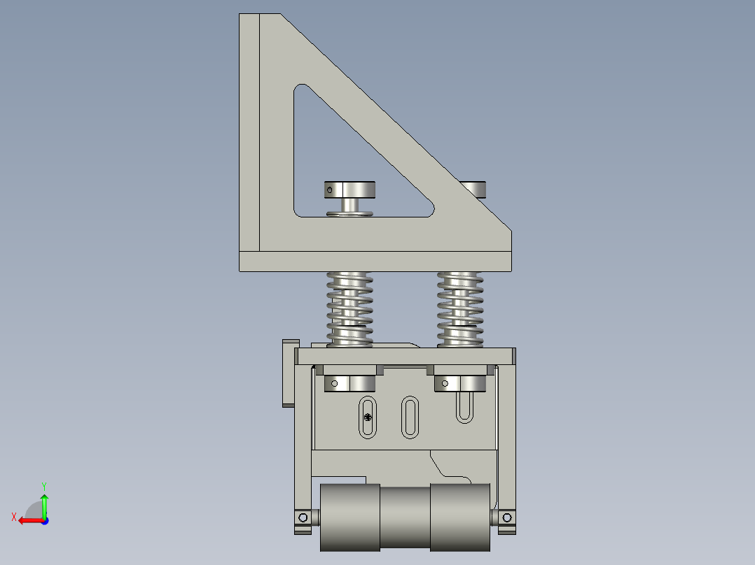压轮喷码组件后视图