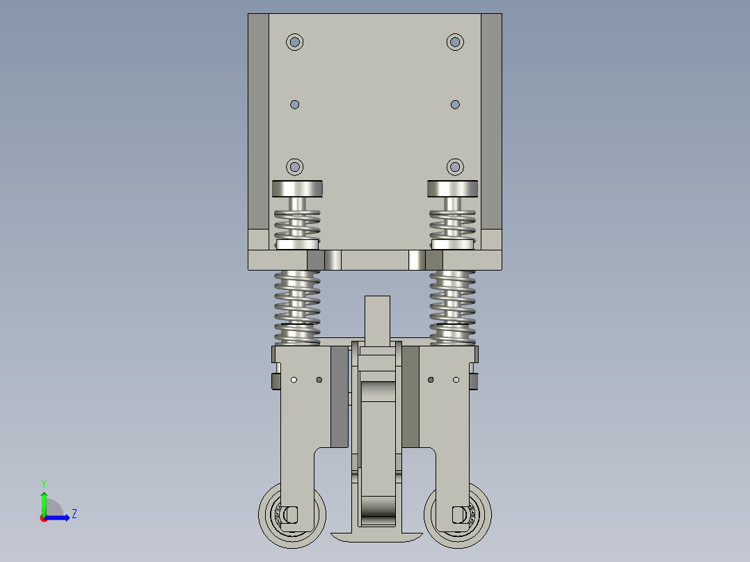 压轮喷码组件左视图