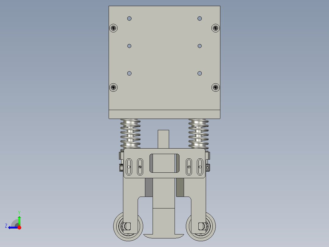 压轮喷码组件右视图