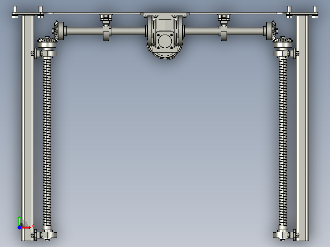 高稳定性电动升降装置前视图