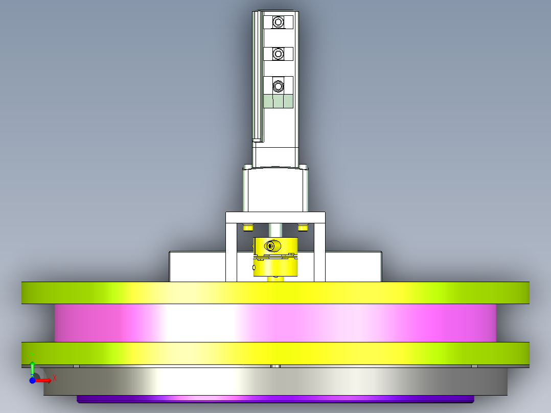 伺服内旋转机构设计前视图