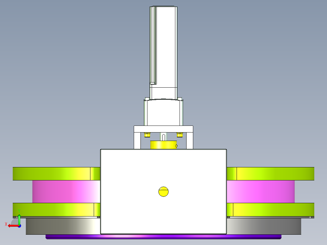 伺服内旋转机构设计后视图