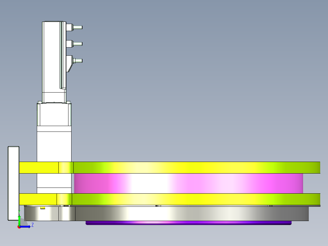 伺服内旋转机构设计左视图