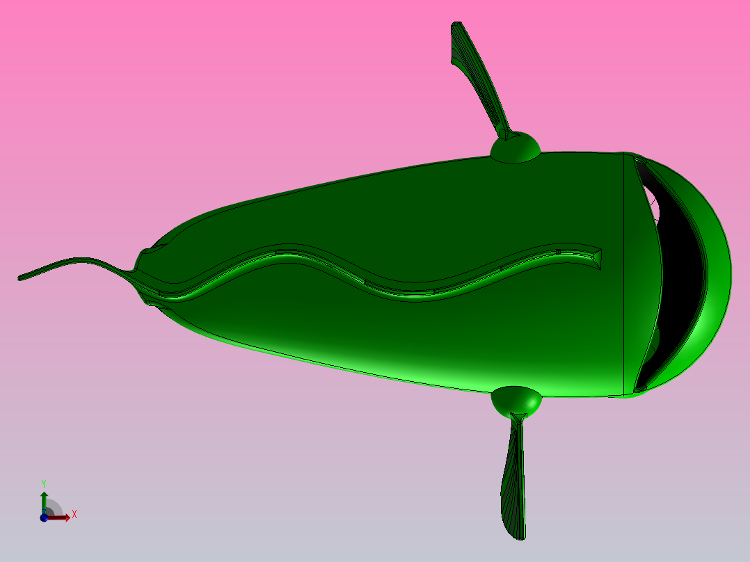 卑鄙的格林迪恩前视图