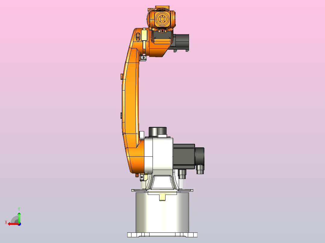 SA6-1400 六轴机器人后视图