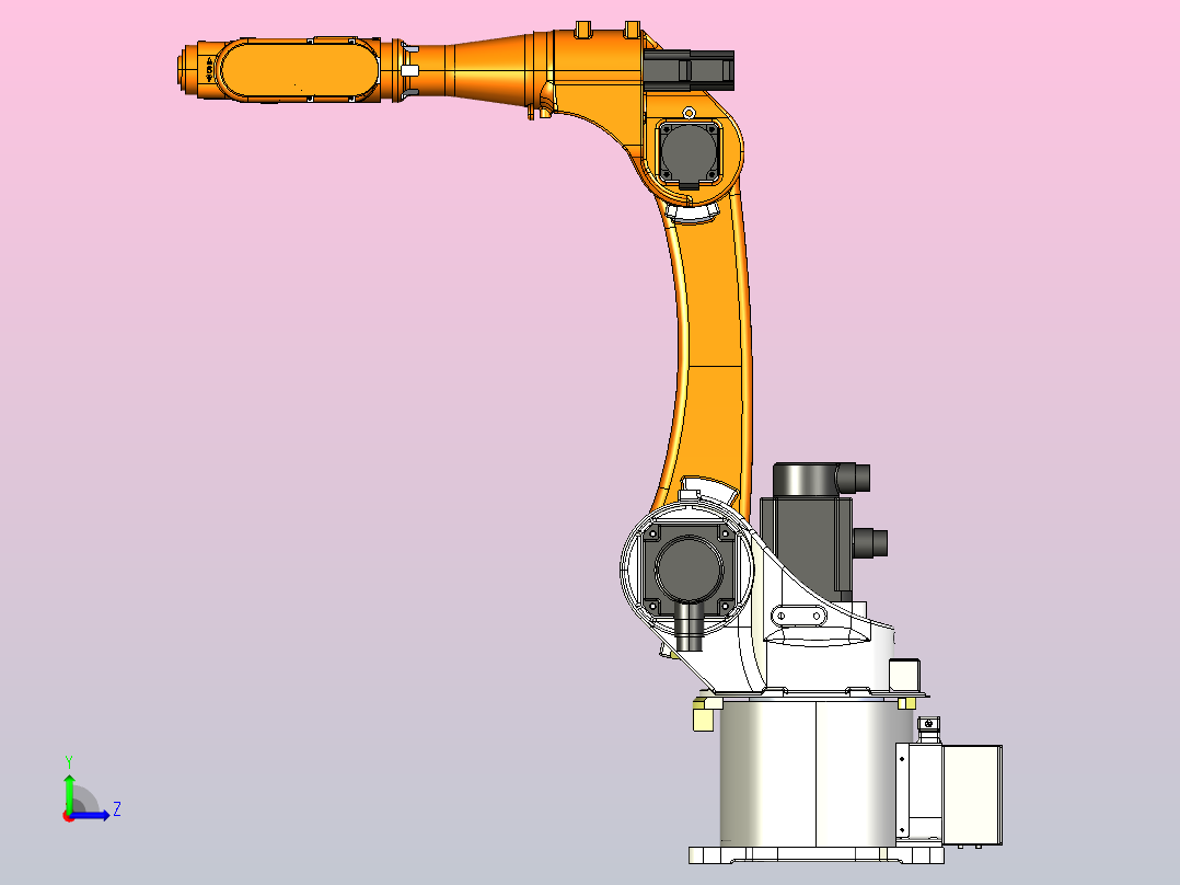 SA6-1400 六轴机器人左视图