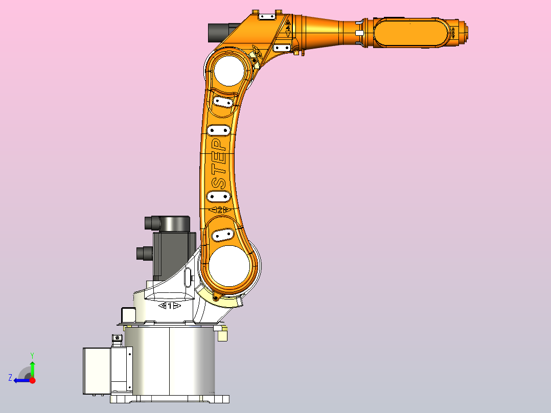 SA6-1400 六轴机器人右视图