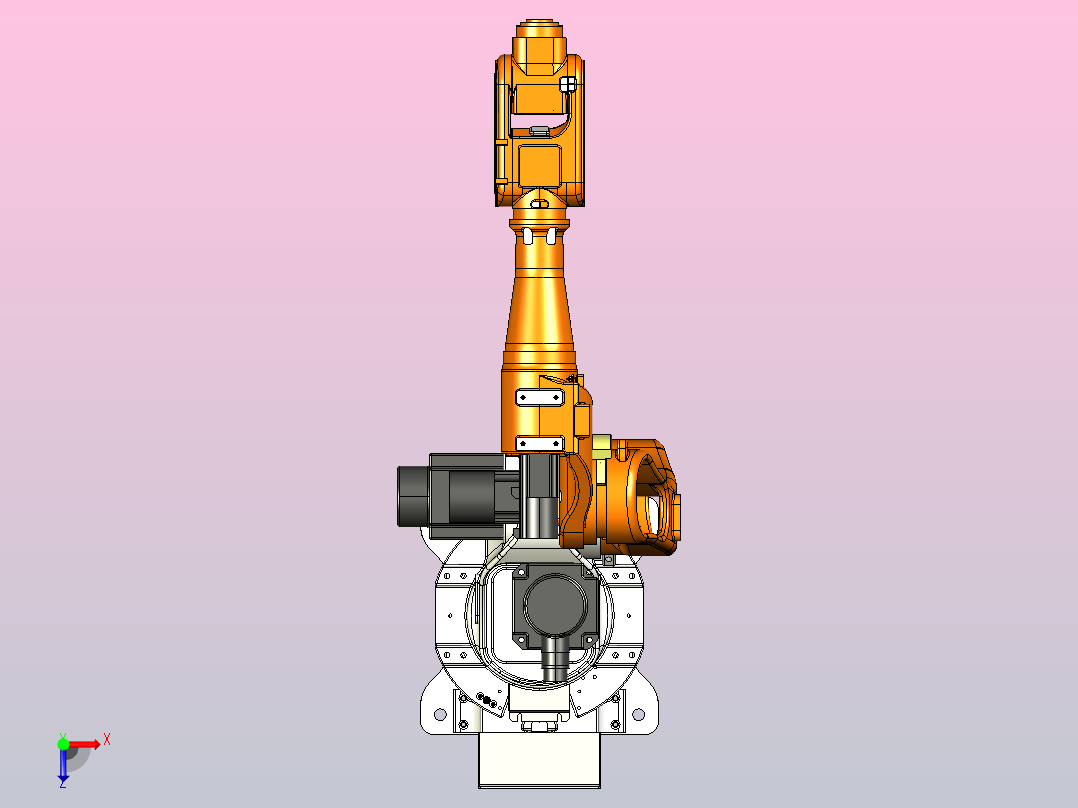 SA6-1400 六轴机器人俯视图