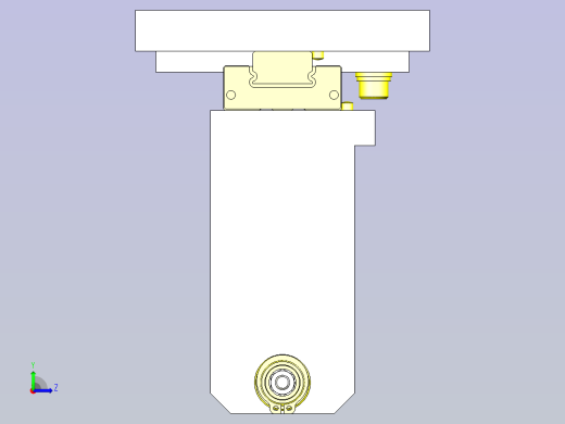 一种长尺寸工件固定机构3D图纸左视缩略图