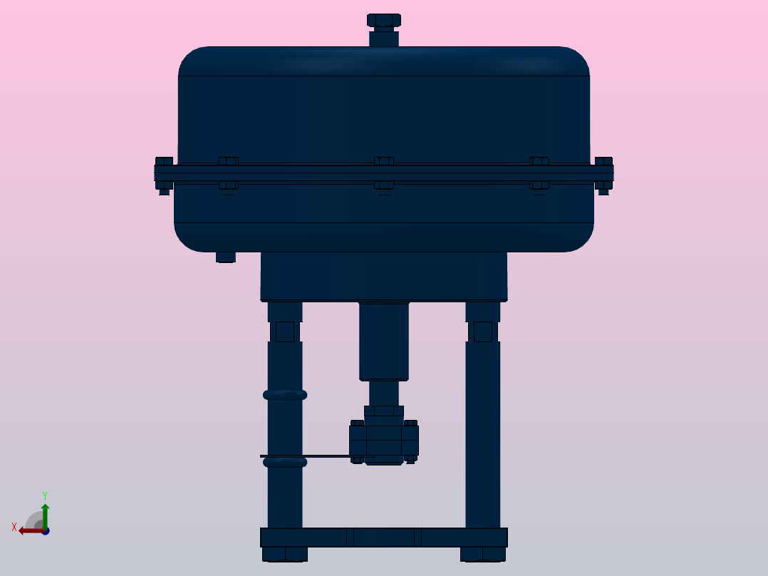 PN5700 系列弹簧伸张型气动执行器[PN5700系列弹簧伸张型气动执行器]后视图