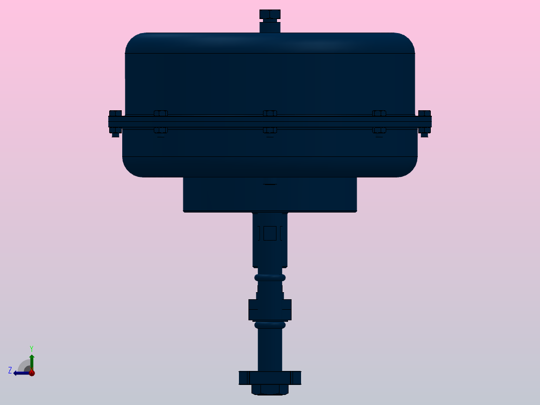 PN5700 系列弹簧伸张型气动执行器[PN5700系列弹簧伸张型气动执行器]右视图