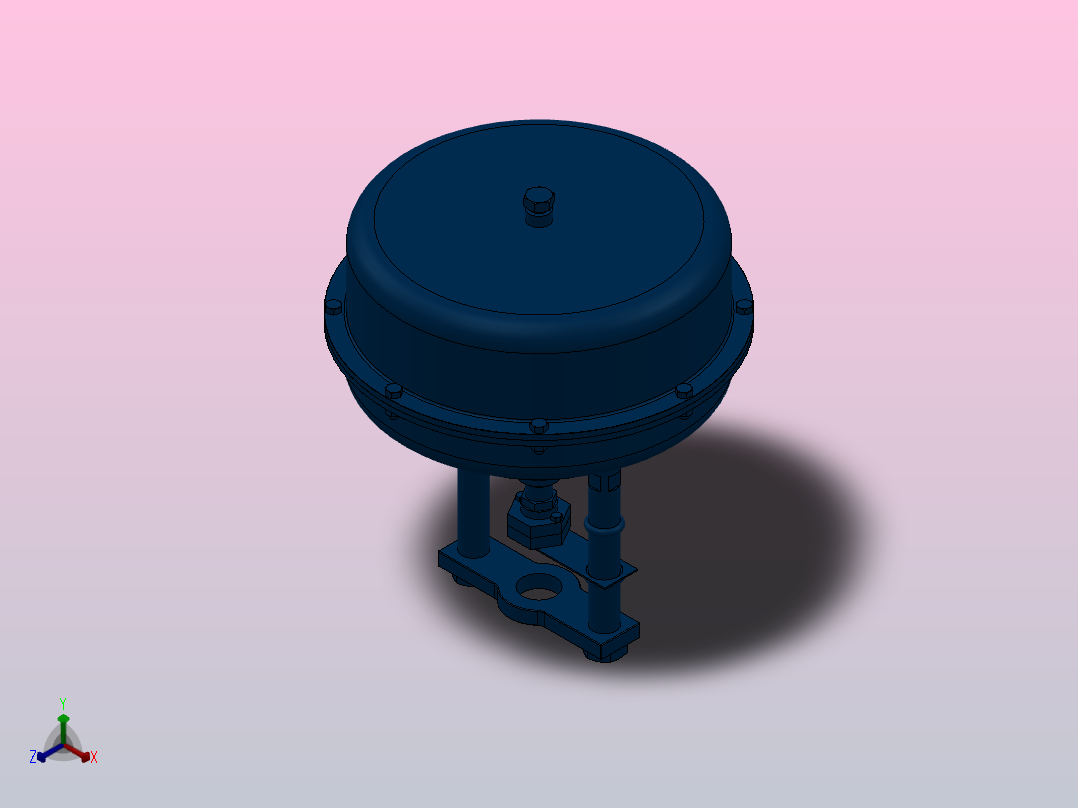 PN5700 系列弹簧伸张型气动执行器[PN5700系列弹簧伸张型气动执行器]正等轴测图