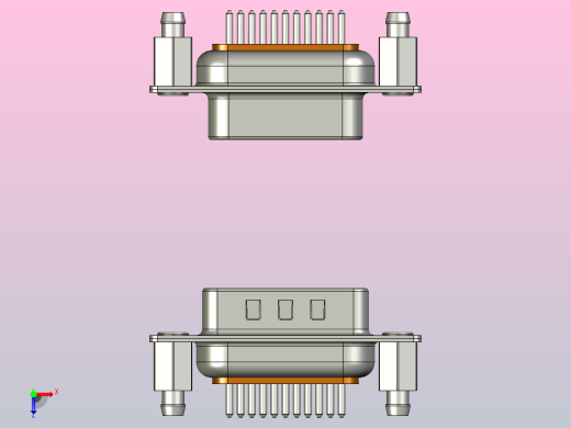 连接器DB-11F(M)俯视缩略图