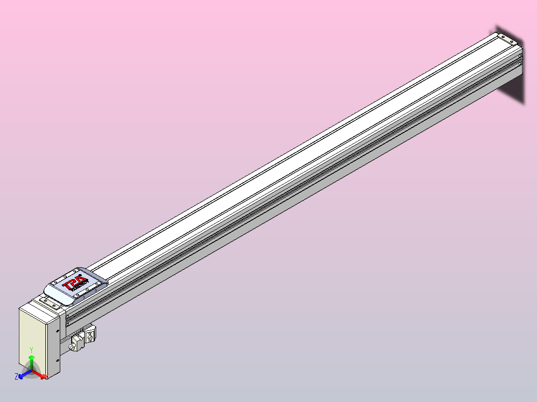 滚珠丝杠直线轴带导轨全封闭TPA-HCR-65S-1610C-L950-MP-C-P10-N3主视图