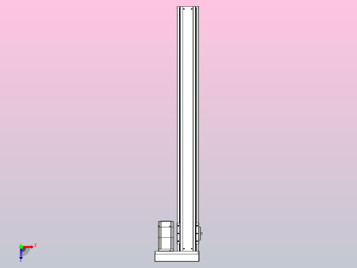 日规模组半封闭丝杆TPA-HNR-85S-1610C-L800-ML-Y-P20-N3俯视缩略图