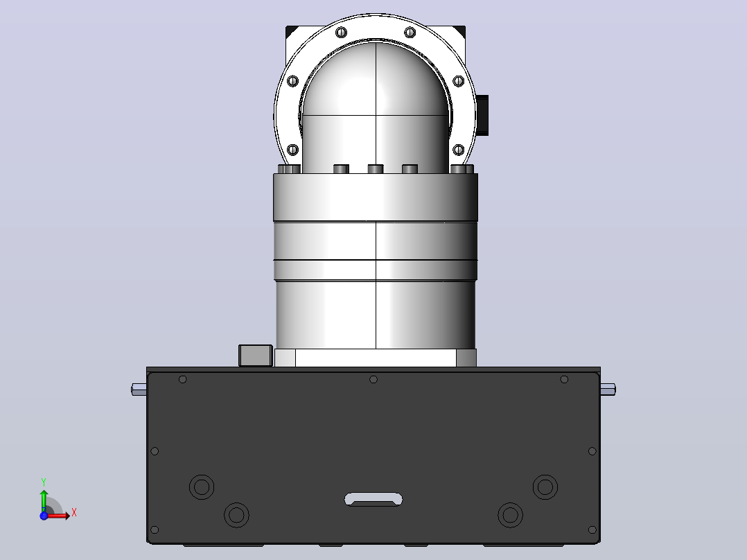 DMG170-FCR齿轮齿条模组直线滑台（电机前折）[DMG170-L16S500-DT750-A2D-FCR-P7]前视图