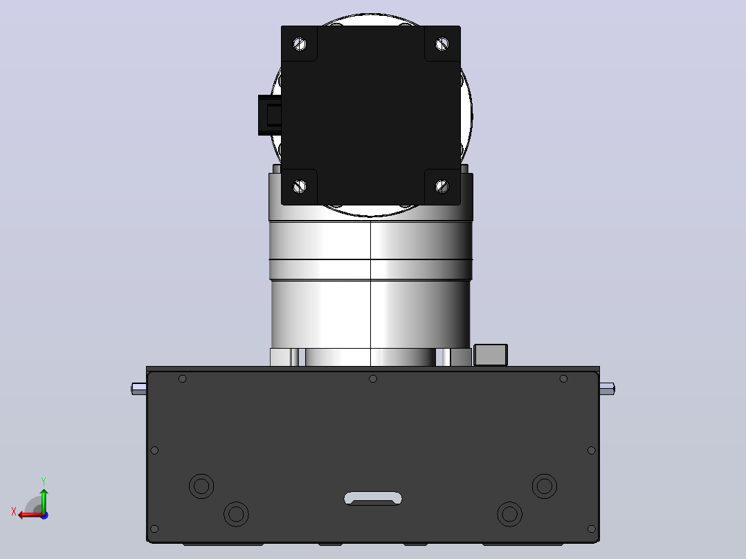 DMG170-FCR齿轮齿条模组直线滑台（电机前折）[DMG170-L16S500-DT750-A2D-FCR-P7]后视图