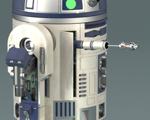 R2D2 -零件解决方案中创建的附件的正确尺寸+配置程序缩略图