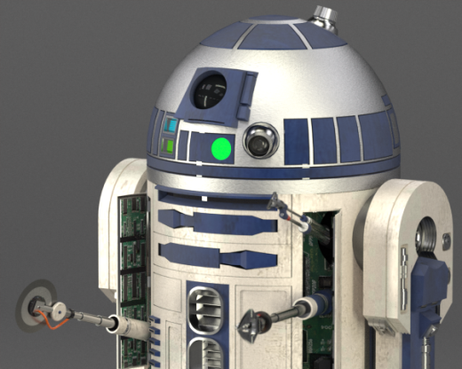 R2D2 -零件解决方案中创建的附件的正确尺寸+配置程序缩略图