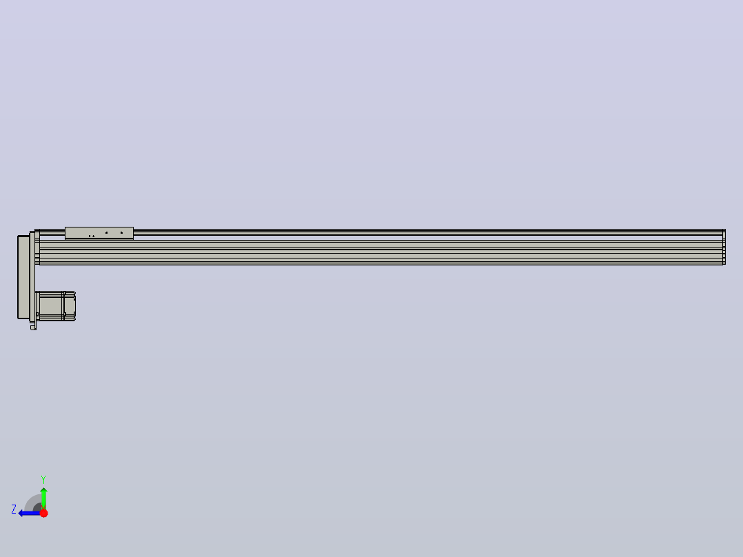 MT136BS半封闭丝杆滑台[MT136BS.L#.1150.BM.P40.C3]右视图
