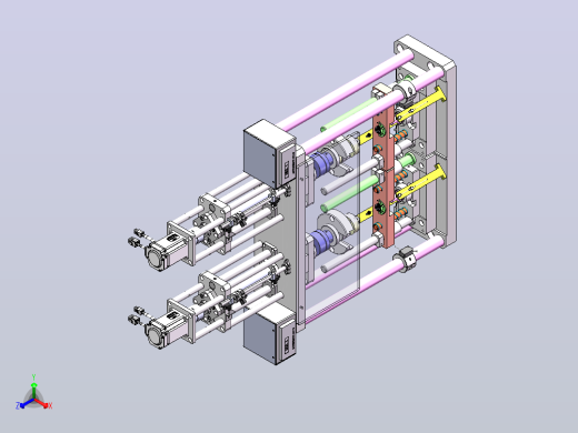 双工位伺服压机，设定压入力度与压入高度正等轴测缩略图