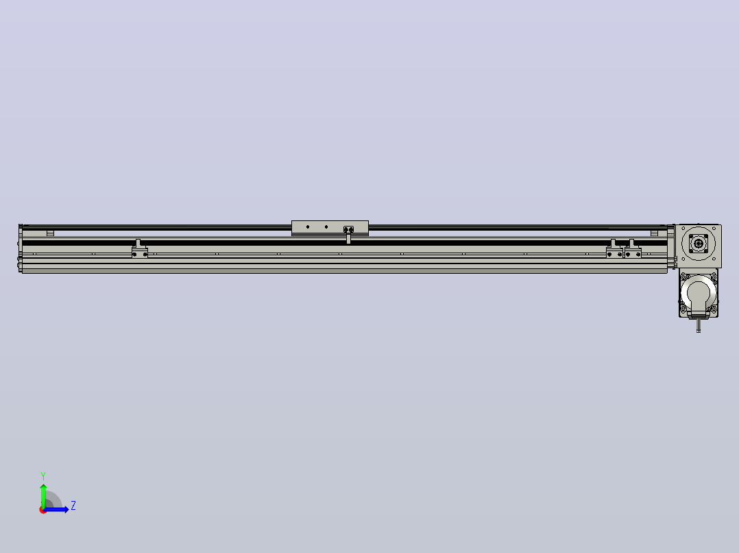 MT120BT半封闭皮带滑台[MT120BT.L100.800.RD.P40.C3]左视图
