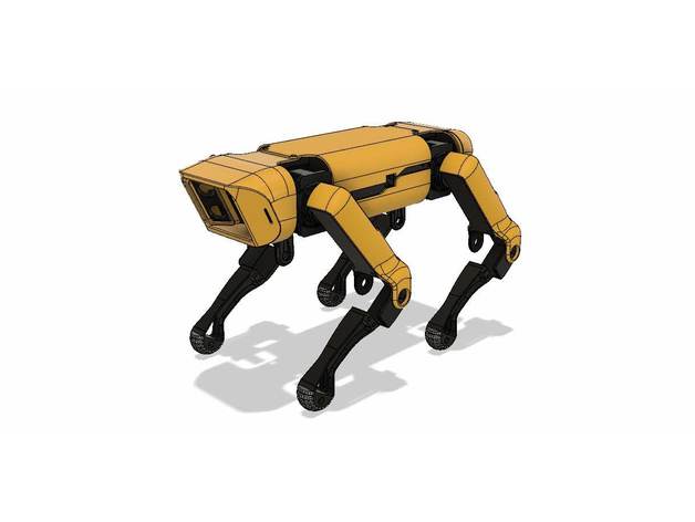 仿波士顿动力Spotmini机器狗造型3D打印图纸 STL格式