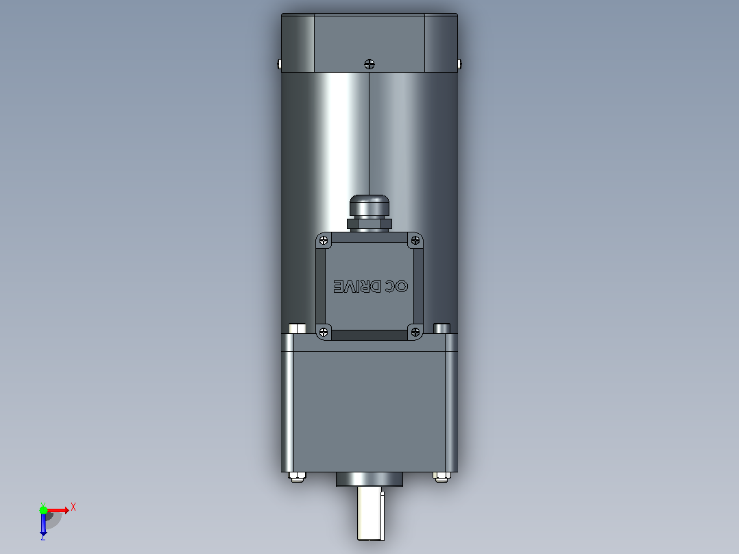 90AC(40W╱60W)微型交流（齿轴）组合型电机[90YF40WGV22H-90GF3HK]俯视图
