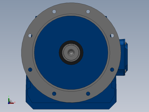 RF107法兰轴伸式安装斜齿轮减速机RF107-Y15-4P-160L-M1-0°-Φ450前视缩略图