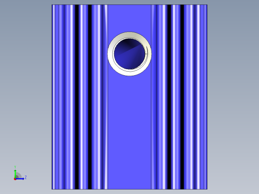 蓝色散热器尺寸15 X 12 6 X 6.5 Mm 11Mm左视缩略图