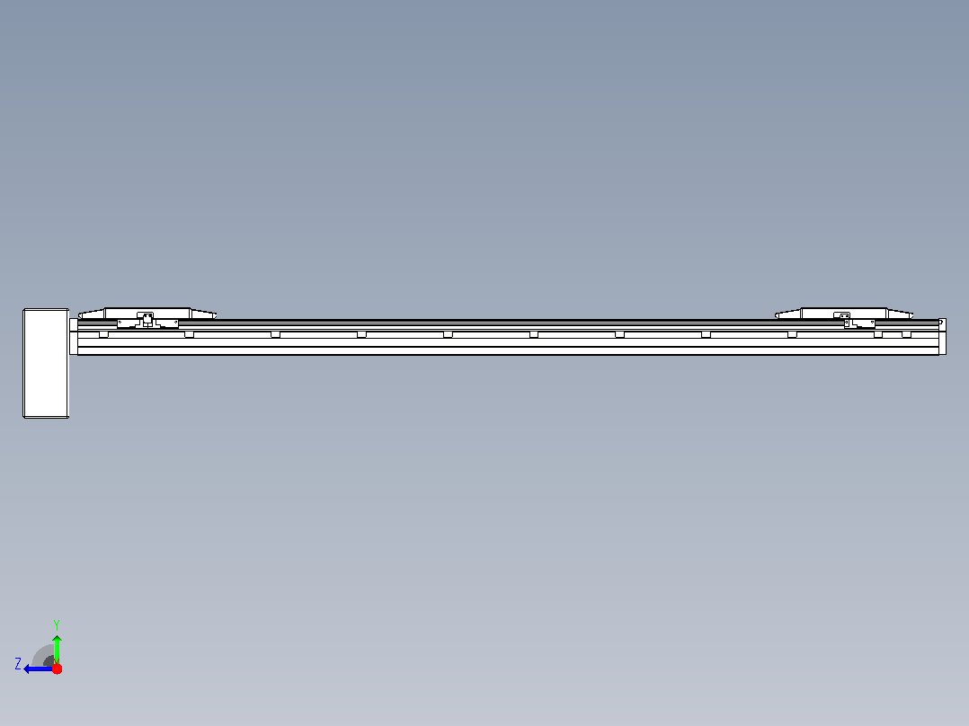 皮带直线轴双滑块型TPA-GCBS-150-P80-L475-RP-M75-N3右视图