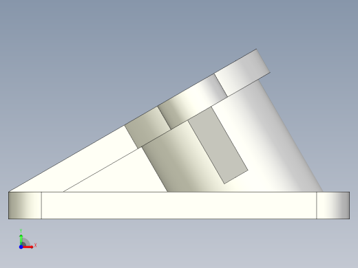 Inventor三维建模练手图3D模型前视缩略图