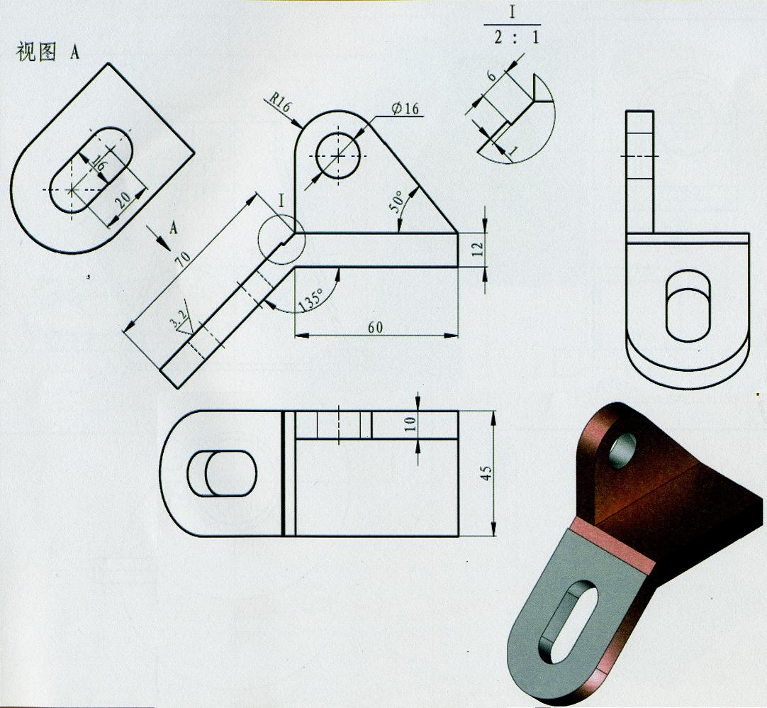Inventor三维建模练手图3D模型