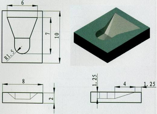 Inventor三维建模练手图3D模型缩略图