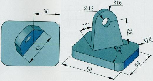 Inventor三维建模练手图3D模型缩略图