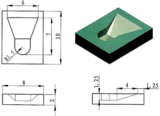 Inventor三维建模练手图3D模型缩略图