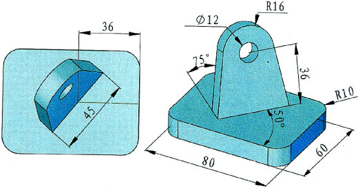 Inventor三维建模练手图3D模型缩略图