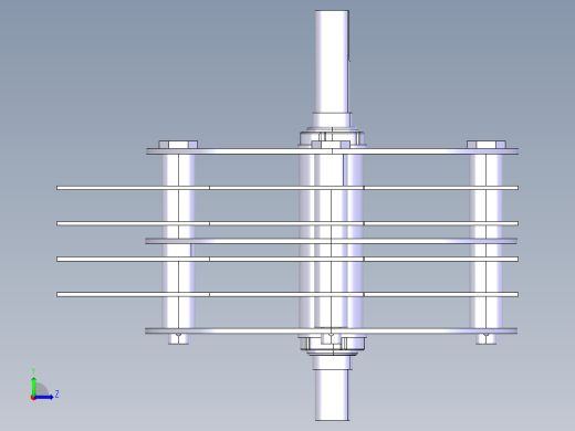 锤片式饲料粉碎机(课程设计)3D模型左视缩略图