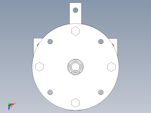 锤片式饲料粉碎机(课程设计)3D模型俯视缩略图