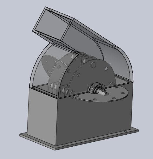 锤片式饲料粉碎机(课程设计)3D模型缩略图