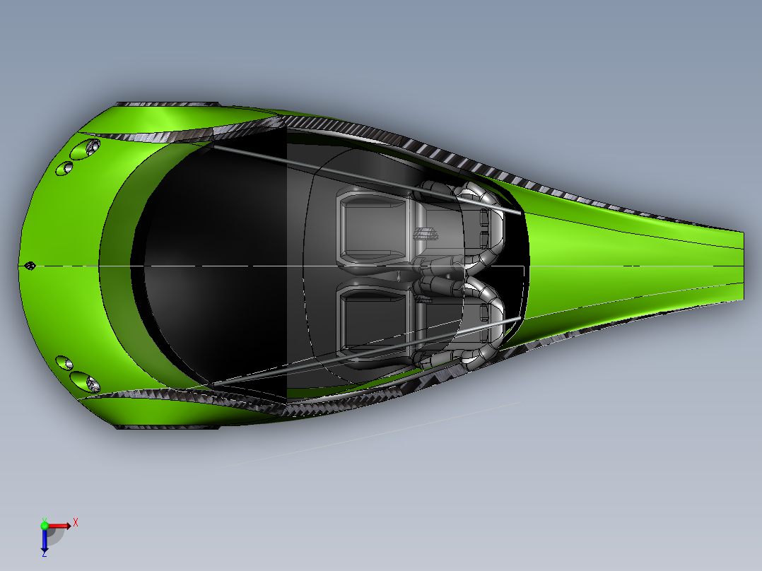 2040概念车_SolidWorks20140220095322182俯视图