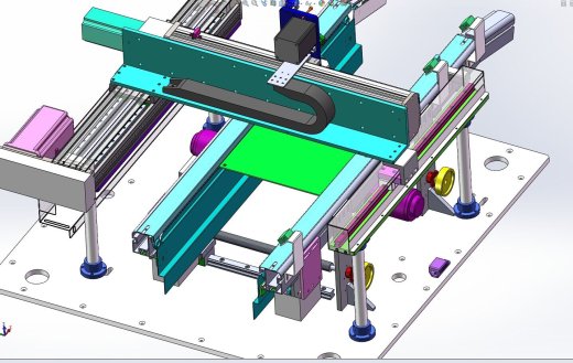 在线式点胶机UV胶硅胶 3D图纸 机械设计素材参考资料3D模型缩略图