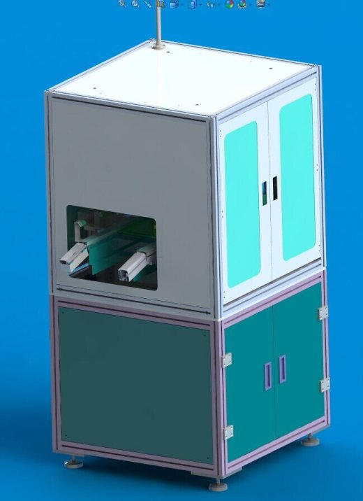 在线式点胶机UV胶硅胶 3D图纸 机械设计素材参考资料3D模型缩略图