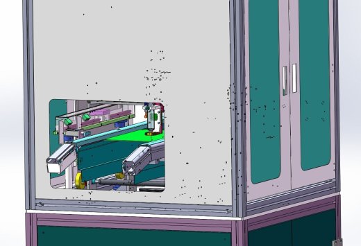 在线式点胶机UV胶硅胶 3D图纸 机械设计素材参考资料3D模型缩略图