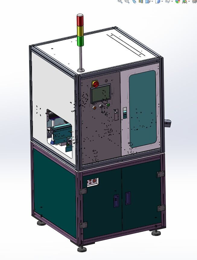 在线式点胶机UV胶硅胶 3D图纸 机械设计素材参考资料3D模型