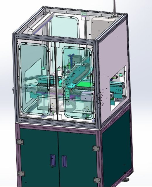 在线式点胶机UV胶硅胶 3D图纸 机械设计素材参考资料3D模型缩略图