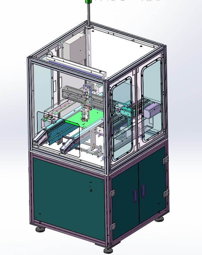 在线式点胶机UV胶硅胶 3D图纸 机械设计素材参考资料3D模型