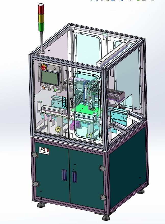 在线式点胶机UV胶硅胶 3D图纸 机械设计素材参考资料3D模型