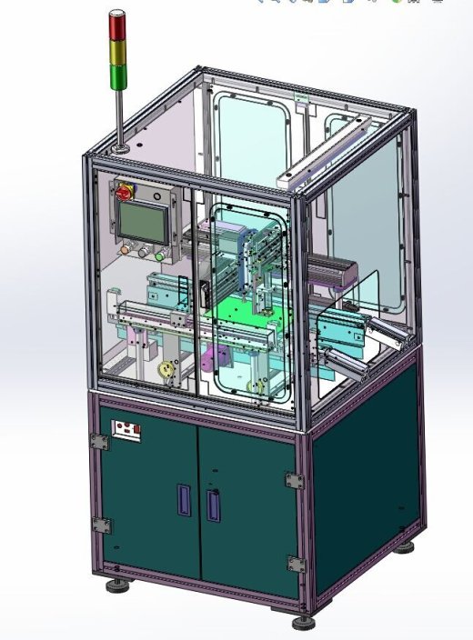 在线式点胶机UV胶硅胶 3D图纸 机械设计素材参考资料3D模型缩略图